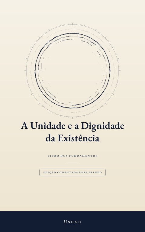 Capa da Edição Comentada para Estudo: o mesmo círculo de traços claros sobre fundo azul-noite